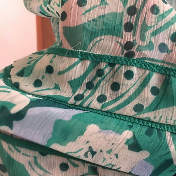 ICE Green and White Dress(10) Modern Jane Austen! - Picture 6 of 13